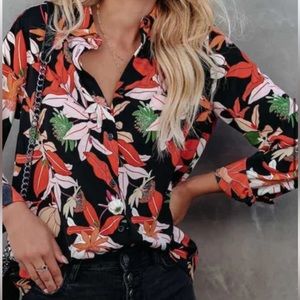 Vici Come On Darling Floral Blouse